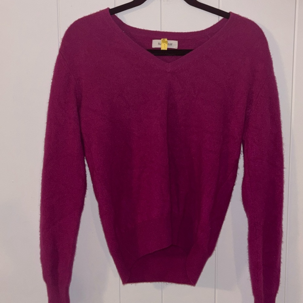 NAADAM v neck cashmere sweater
